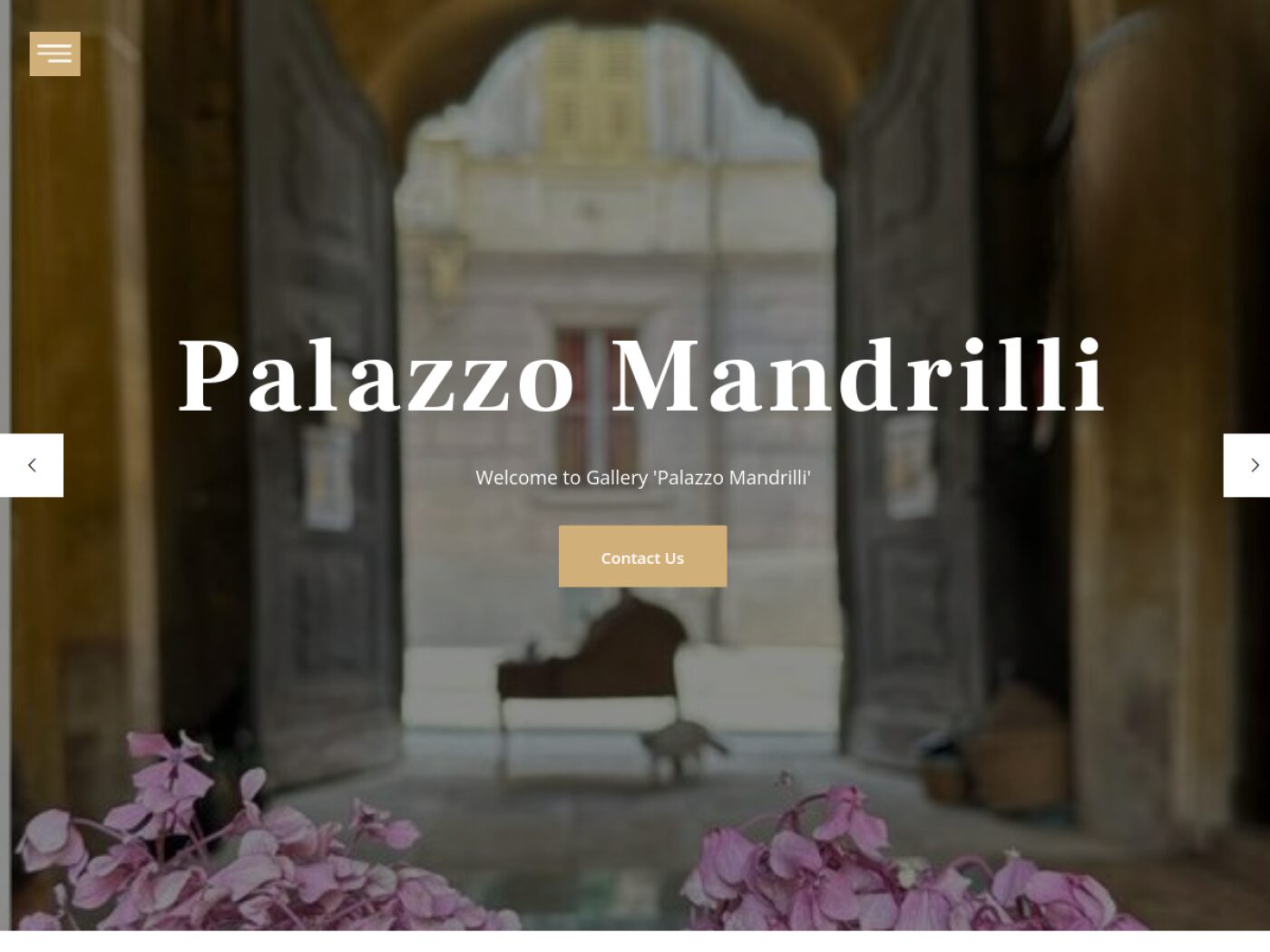 Palazzo Mandrilli — homepage screenshot