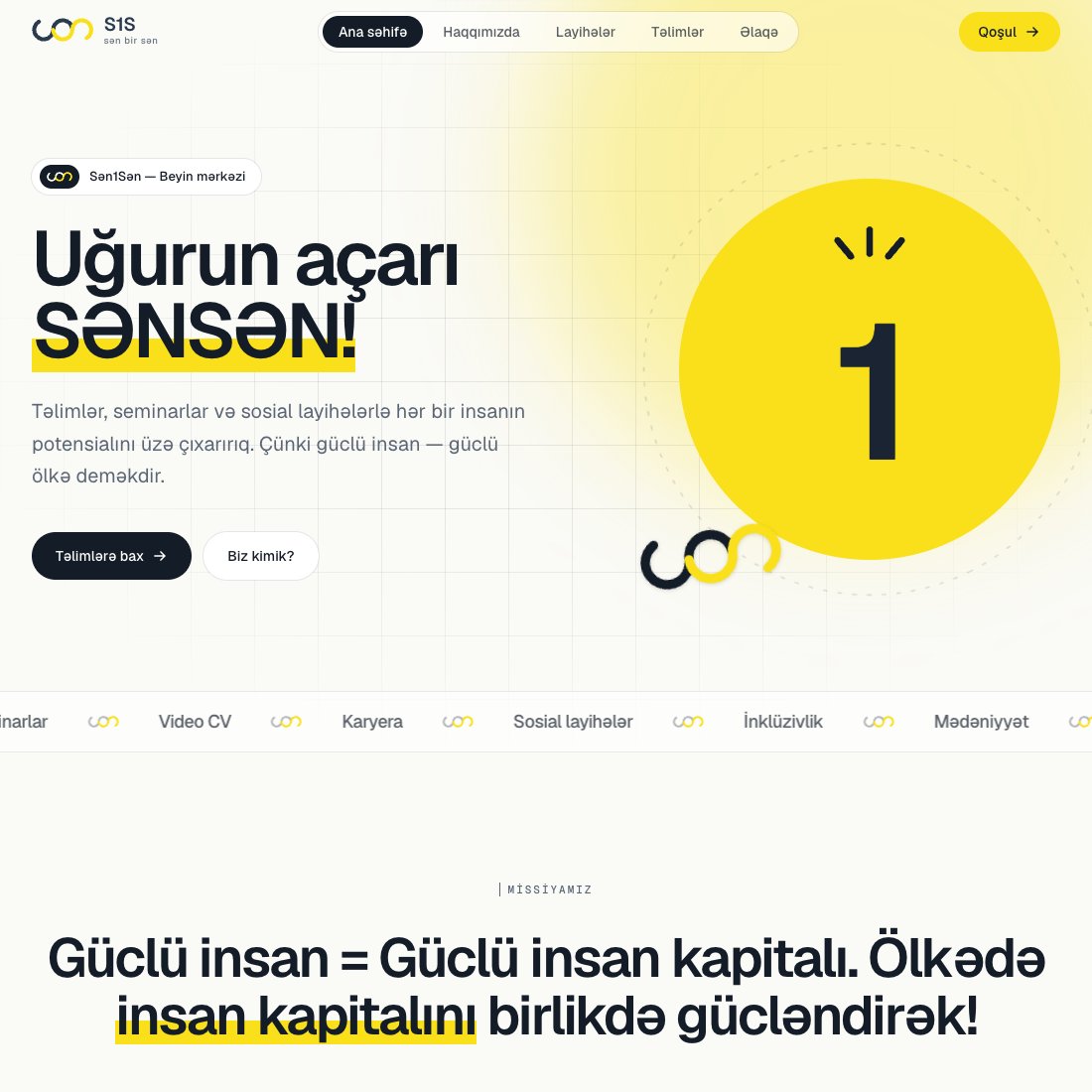 Sən1Sən website