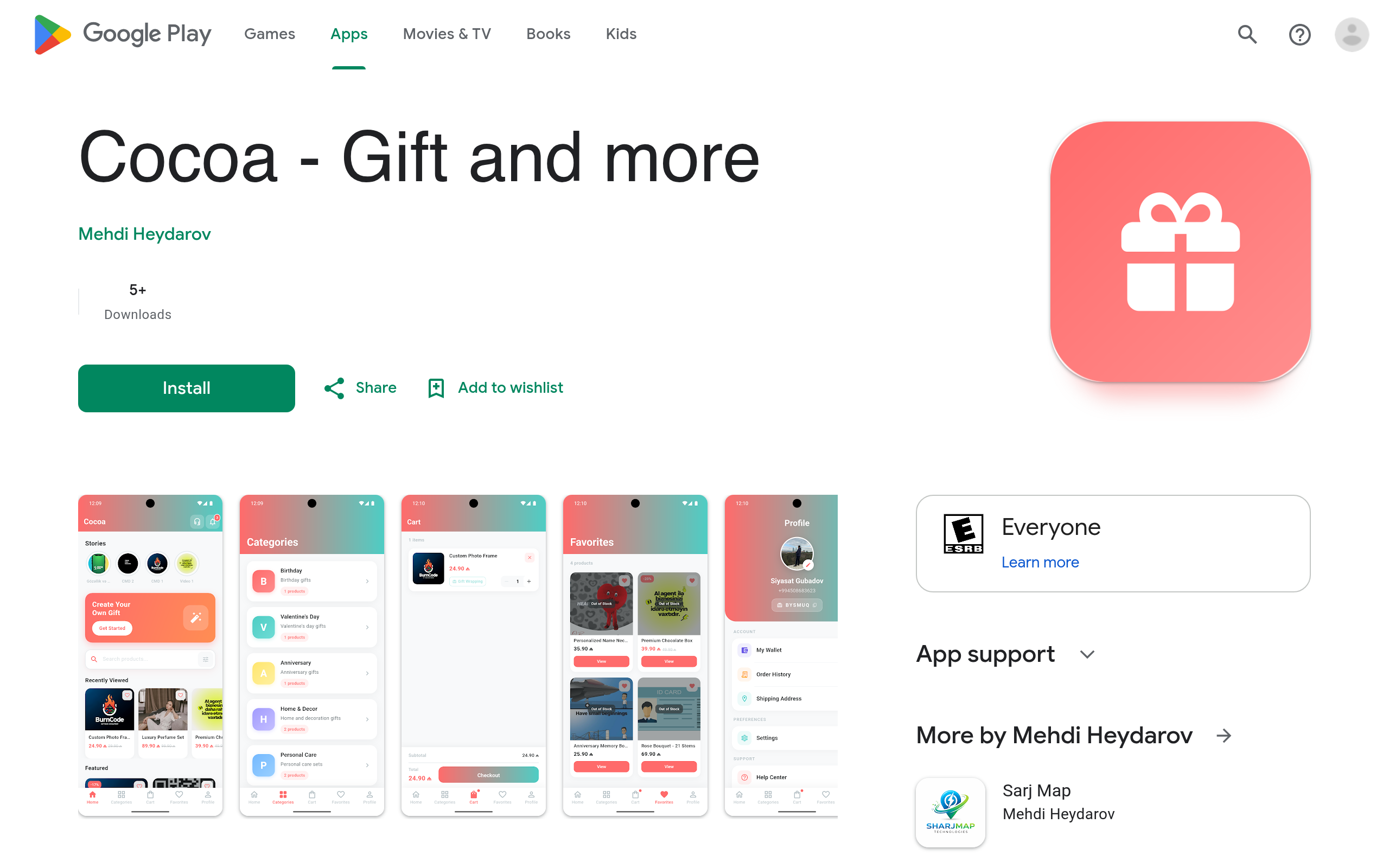 Cocoa — Gift and More App