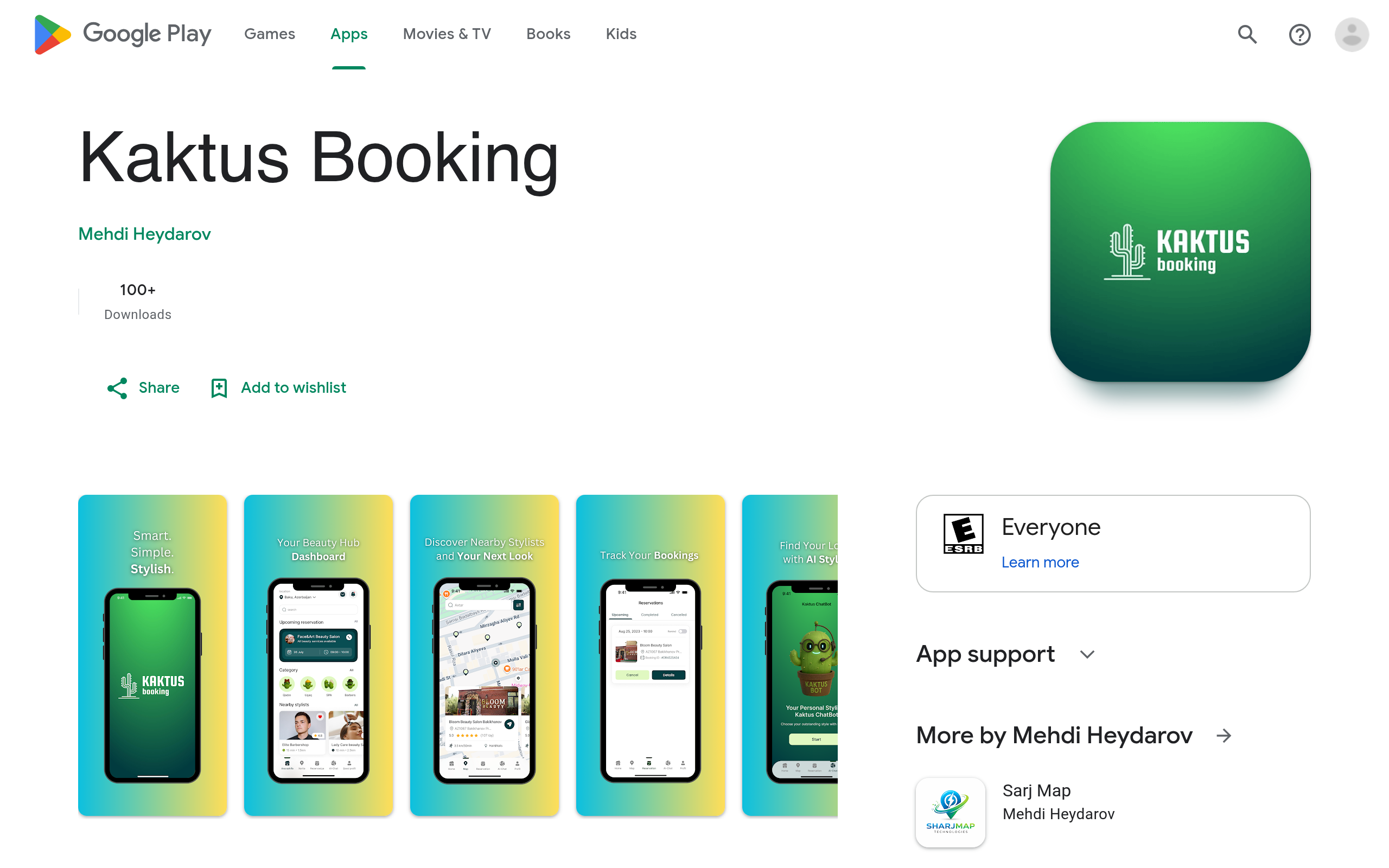Kaktus Booking App