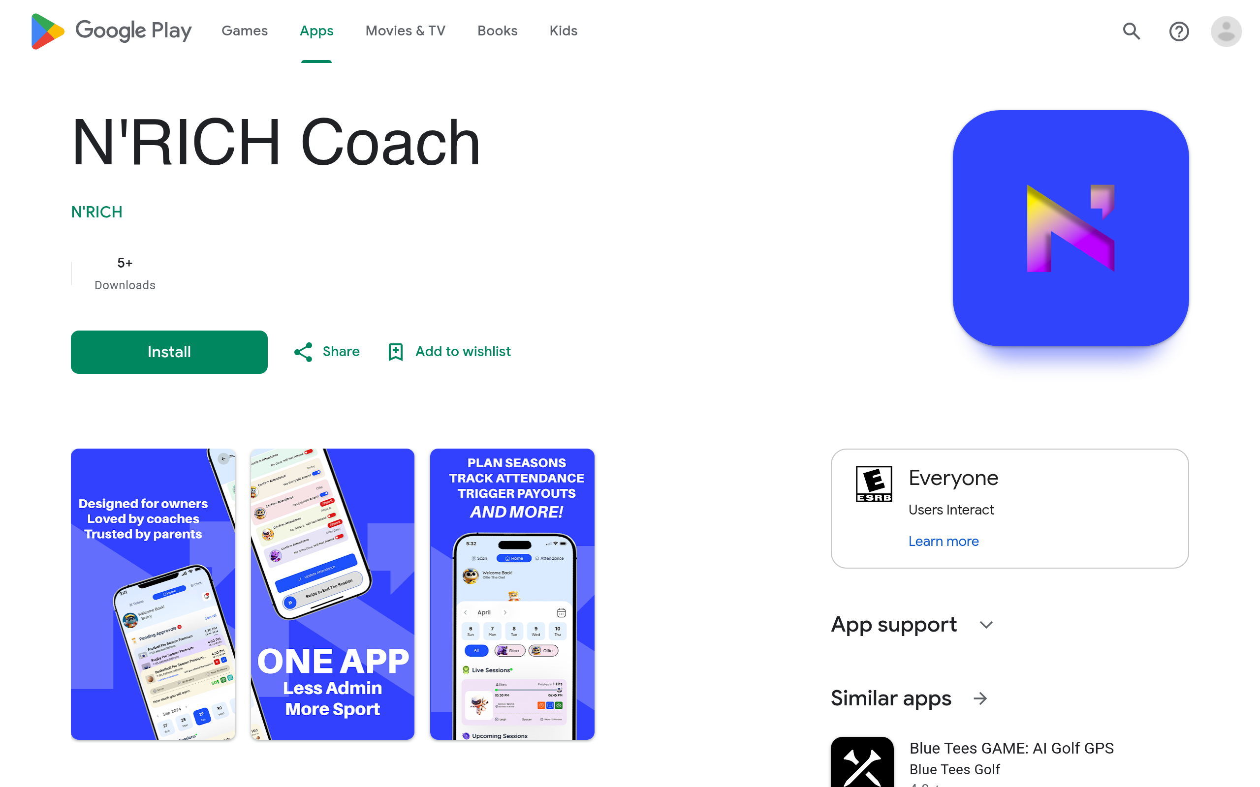N'RICH Coach - App